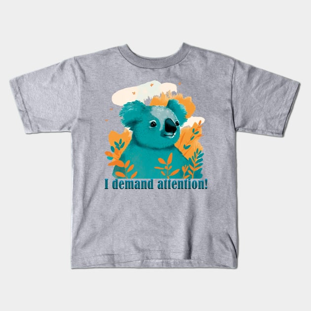 The koala bear. The magical nature of Australia. Kids T-Shirt by Grigory